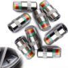 8Pcs 2.2Bar 32-to-35 PSI Car Tire Pressure Monitor Valve Stem Caps Sensor Indicator Easy to Read 3 Color Eye Alert
