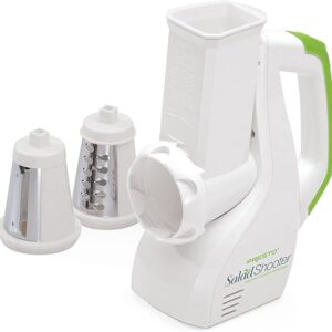 Presto 02910 SaladShooter electric slicer shredder white compact