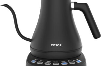 Cosori gooseneck kettle CO108-NK in matte black with temperature control base