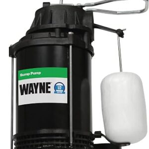 WAYNE CDU800 sump pump with cast iron body and vertical float switch
