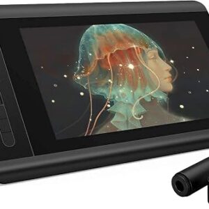 XP-PEN Artist12 drawing monitor with battery-free stylus and glove