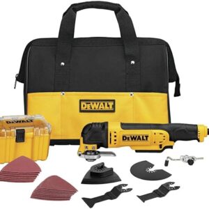DEWALT oscillating tool DWE315K corded kit with blades and carry bag