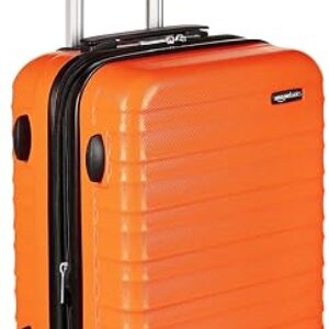 Amazon Basics hardside carry-on suitcase with spinner wheels and telescoping handle