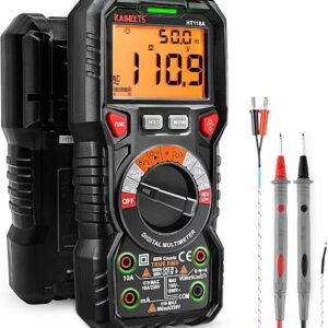 KAIWEETS multimeter HT118A true RMS auto-ranging digital meter with test leads