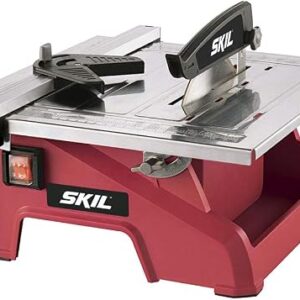 SKIL wet tile saw 3540-02 seven inch bench top with water reservoir and sliding table