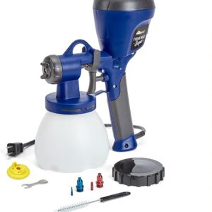 HomeRight Super Finish Max HVLP paint sprayer with 40 ounce cup and brass spray tip