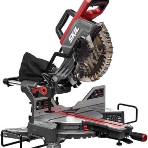 SKIL miter saw MS6305 10 inch dual bevel sliding compound saw with dust bag and clamp