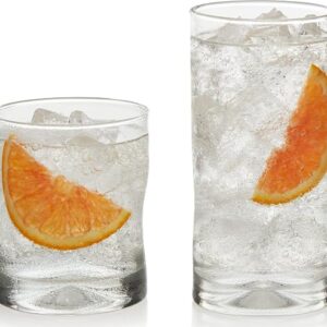 Libbey drinking glasses Impressions 16 piece tumbler and rocks set clear glass