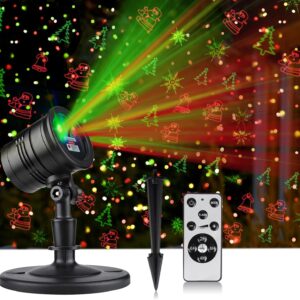 christmas light projector: TOFU laser projector with 5 Christmas patterns