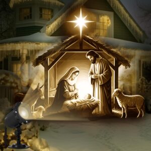 christmas light projector: Treela Nativity Scene projector light