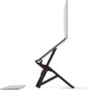 laptop riser for desk: Roost V3 portable folding laptop stand in black