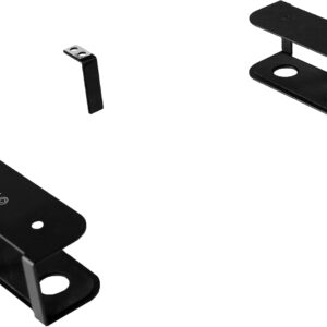 under desk laptop mount: VIVO MOUNT-UDLS1 three-piece under desk laptop storage bracket set