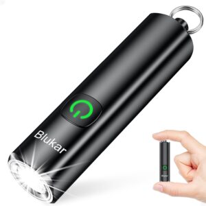keychain flashlight: Blukar EDC rechargeable mini light, budget pick