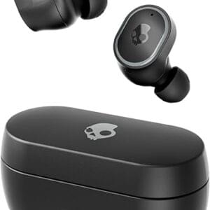 Skullcandy Sesh ANC Wireless Earbuds, Bluetooth Headphones, Noise Cancelling, Up to 46 Hours Battery with Charging Case, Sweat and Water Resistant, Microphone for iPhone Android - True Black
