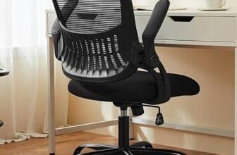 Sweetcrispy Mid-Back Office Chair review — best value ergonomic chair with flip-up armrests