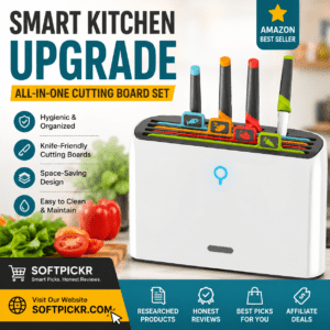 Modern Innovations Smart Cutting Board and Knife Set self-cleaning review