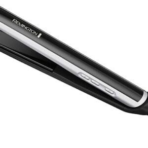 Remington Pearl Pro Ceramic Flat Iron, 1-Inch Floating Plates, Black/White | Salon-Quality 450°F Heat for Sleek Results, Pearl Ceramic Floating Plates in black and white, Auto Shut-Off for Safety