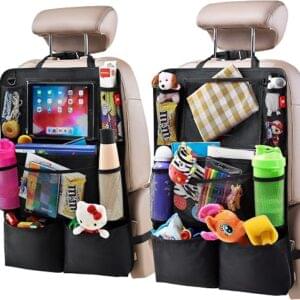 Helteko Backseat Car Organizer kick mat with tablet holder, reviewed by SoftPickr