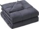 yescool Weighted Blanket for Adults — 20 lb, 60 x 80 in Queen, Glass Bead Fill, Grey
