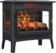 duraflame Freestanding Electric Fireplace Stove — 3D Flame, 1500W, Black