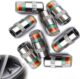 Tire Pressure Monitor Valve Stem Caps — 3-Color Eye Alert, 8 Pcs (2.2 Bar / 32 PSI)