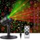 TOFU Laser Christmas Projector Lights — 5 Christmas Patterns, UL Listed, IP65, Remote and Timer