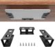 IFCASE Under Desk Laptop Mount — Aluminum Shelf Holder for Laptops Up to 1.5 In, Black