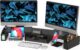 Simple Houseware Dual Monitor Stand Riser with Drawer — Extends 33 to 45 Inches, Black