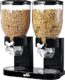 Honey-Can-Do Zevro Dual Dry Food Dispenser — Countertop Cereal Dispenser with Portion Control (17.5 oz × 2)